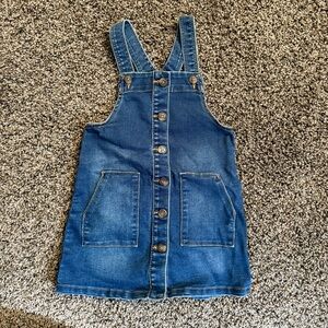 Wonder Nation Blue Denim Overall Dress